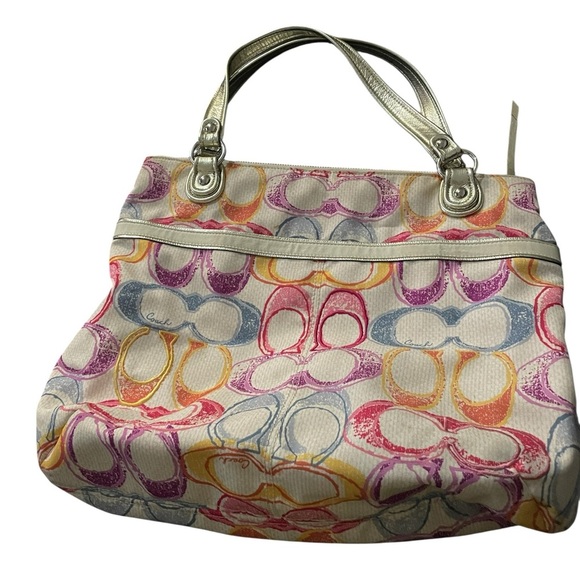 Coach Multicolor Poppy Tote - Picture 3 of 6